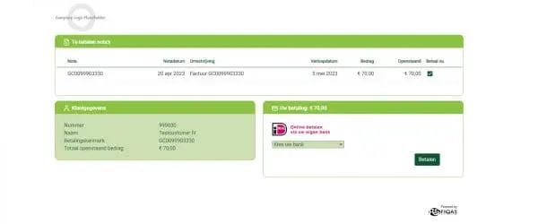 Vergroot het betaalgemak van je klanten met een betaalpagina van FIQAS Abillity